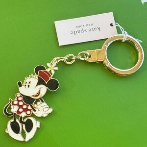 Kate Spade Minnie Mouse Red and Black Keychain
